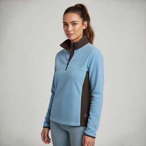 Women’s Mountain Hardwear Pullover  1/4 Zip Lightweight Fleece Sweater Sz 10